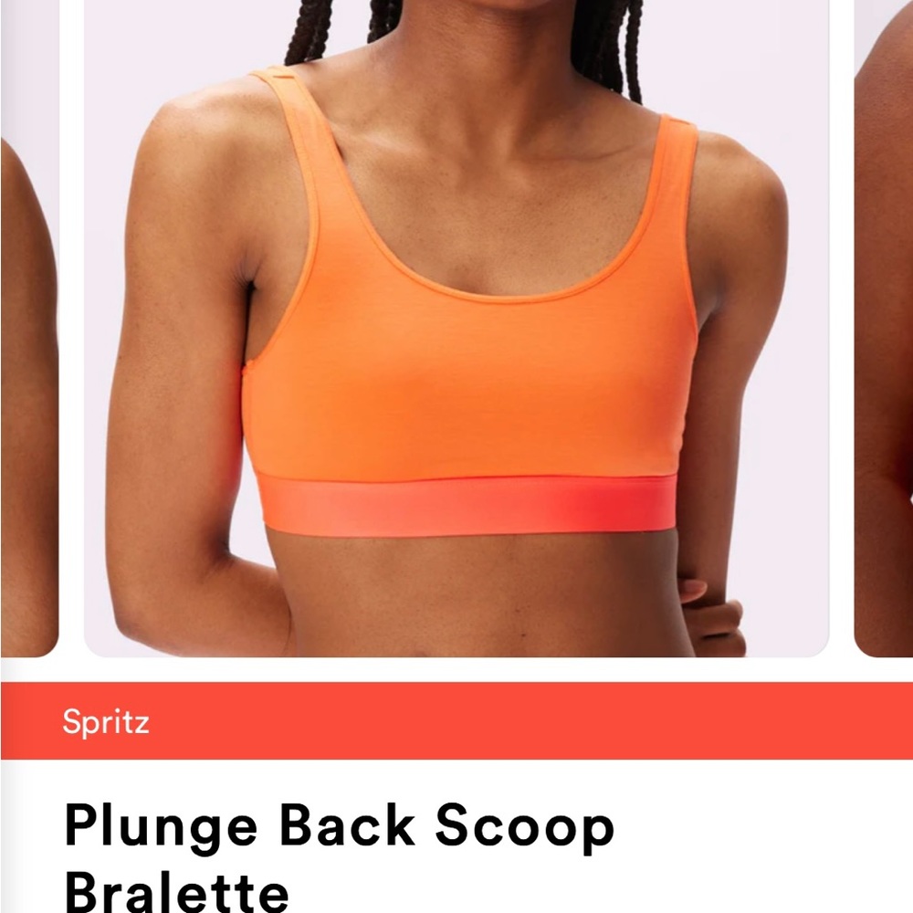Parade Plunge back scoop bralette